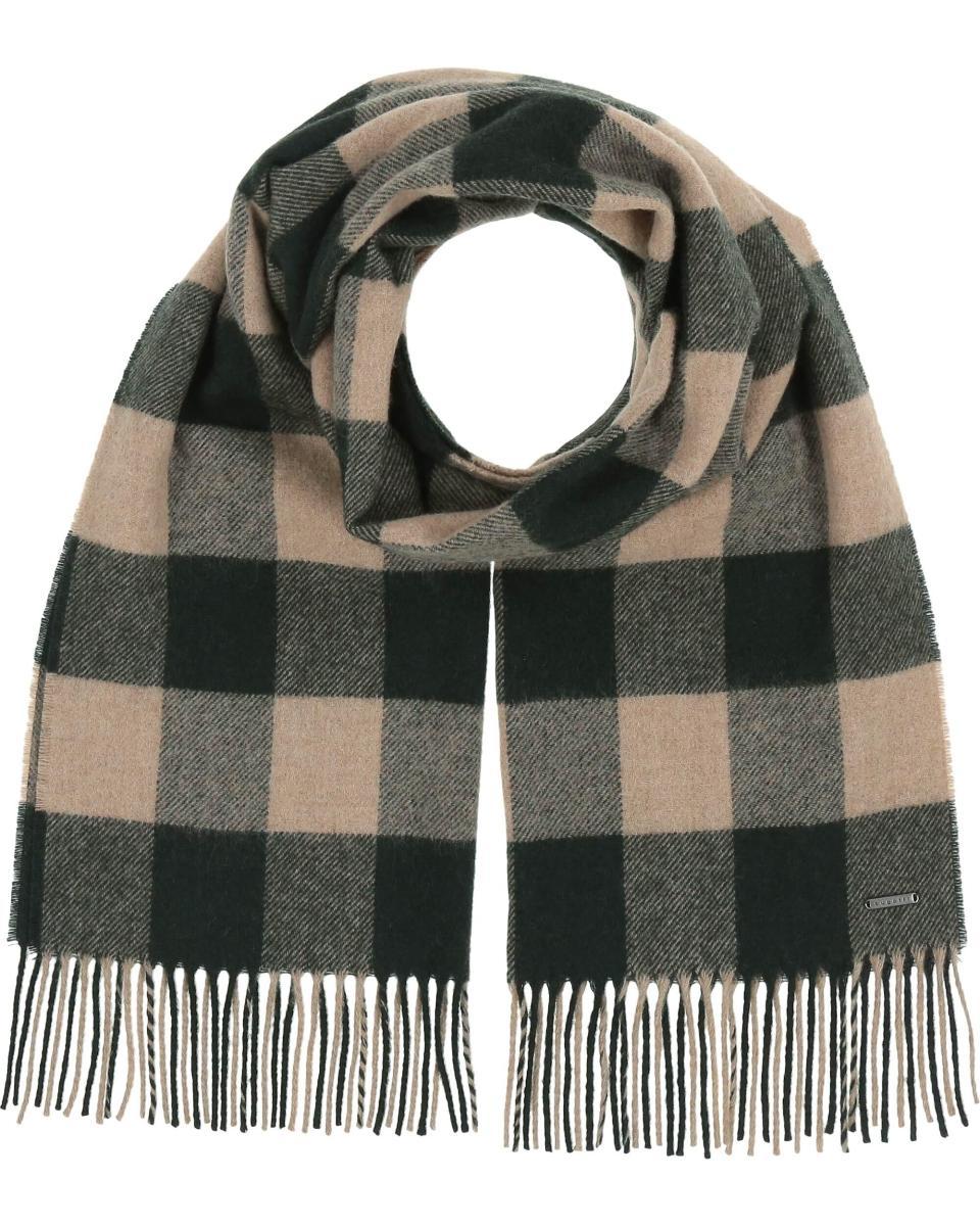 bugatti sciarpa da uomo a quadri - 43 x 180 cm - Sciarpa invernale in misto lana