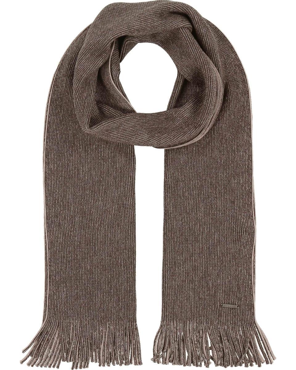 bugatti sciarpa da uomo con frange - 25 x 180 cm - sciarpa in maglia 100% lana