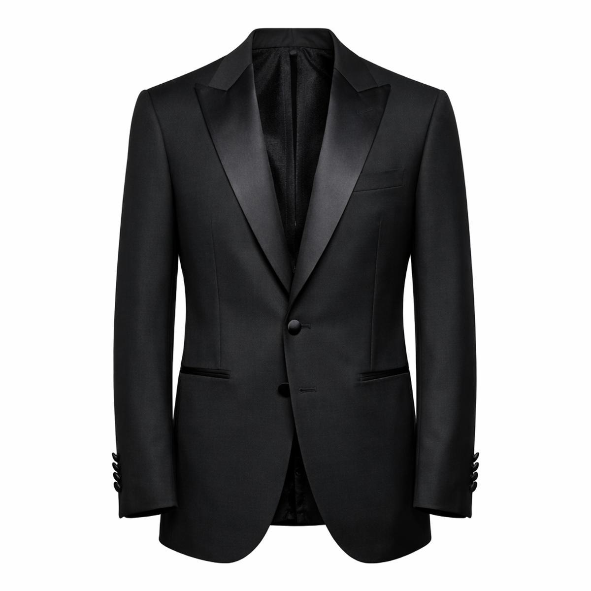 ROY ROBSON Giacca Smoking Uomo Colore Nero Slim Fit Stretch 5038