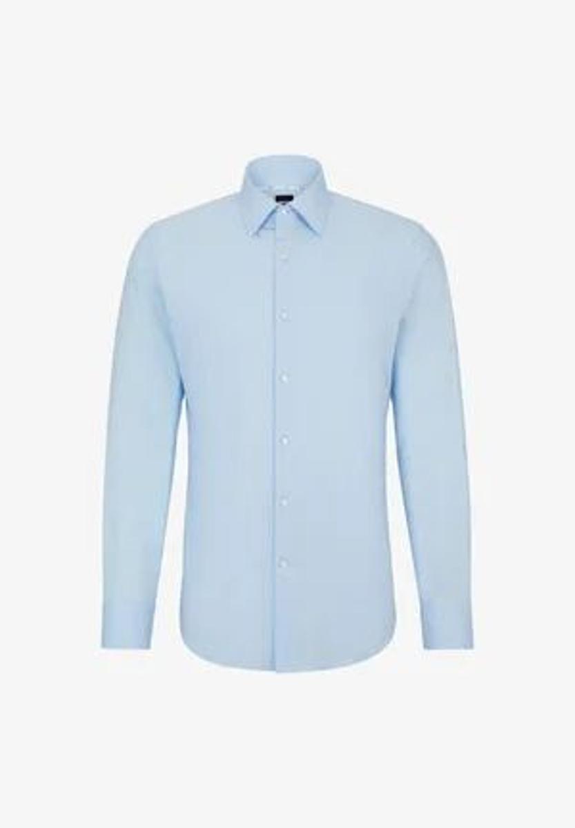 BOSS HUGO Camicia Slim Fit 50479922 Bianco Popelin di Cotone Facile Stiro-Multicolore