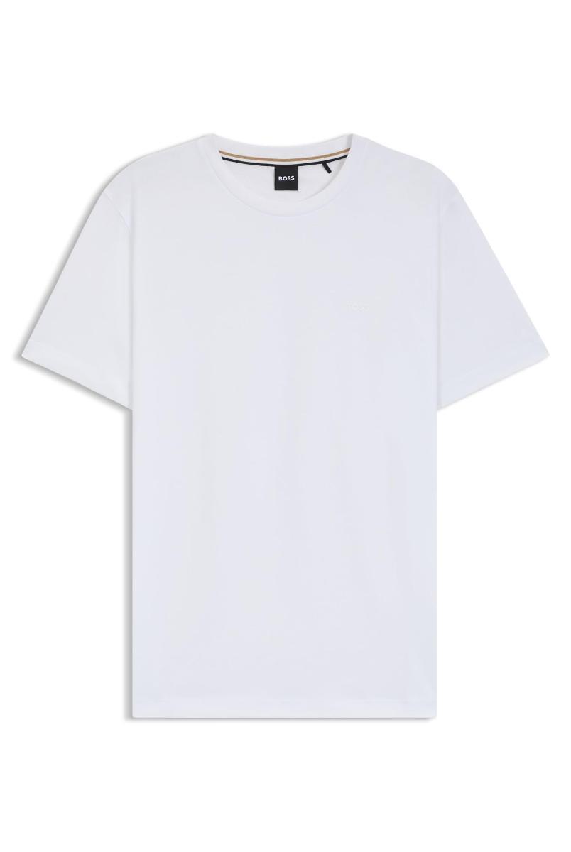 BOSS T Shirt Uomo In Jersey Di Cotone Con Logo Thompson 01 50468347 Colore Bianco