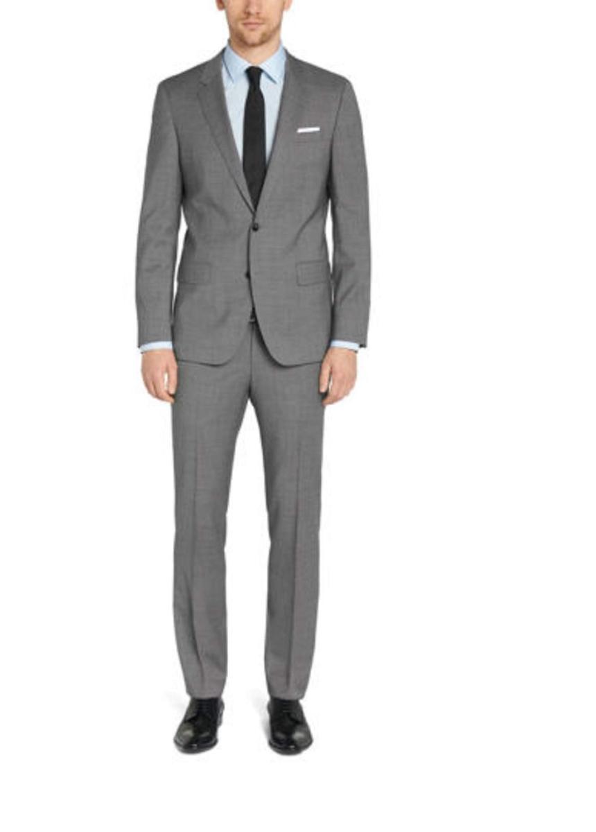 Hugo Boss HUGO ABITO C-HUTSON1C-GANDER GRIGIO CHIARO slim ART. 50311094 Taglia