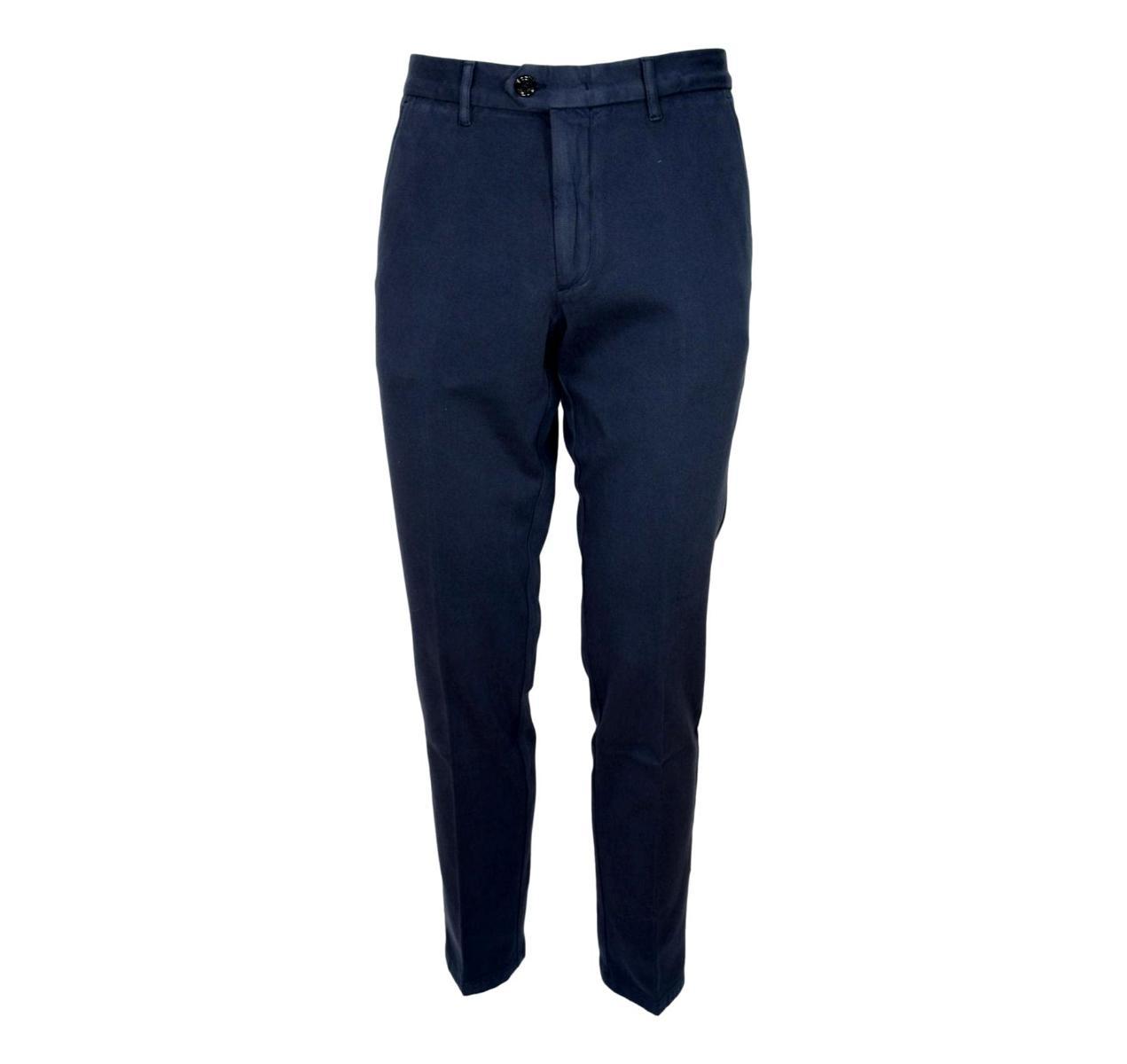 HUGO BOSS Chino slim fit gabardine cotone elasticizzato Kaito1 50437582 BLU-Blu