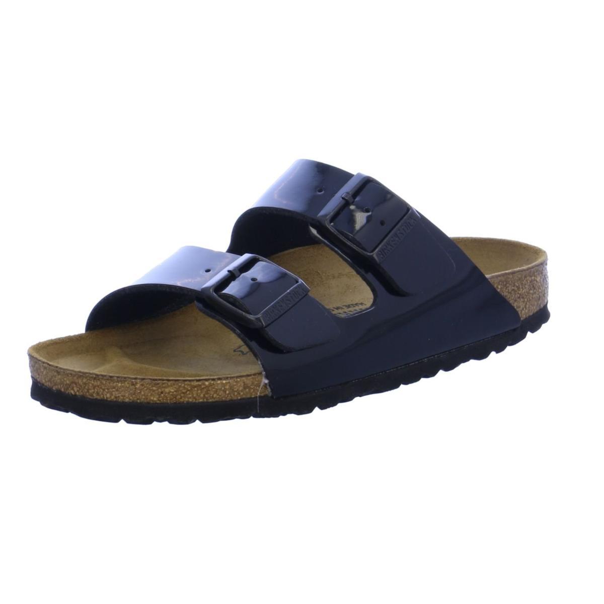 Sandalo Donna Arizona Birko-Flor vernice-Nero