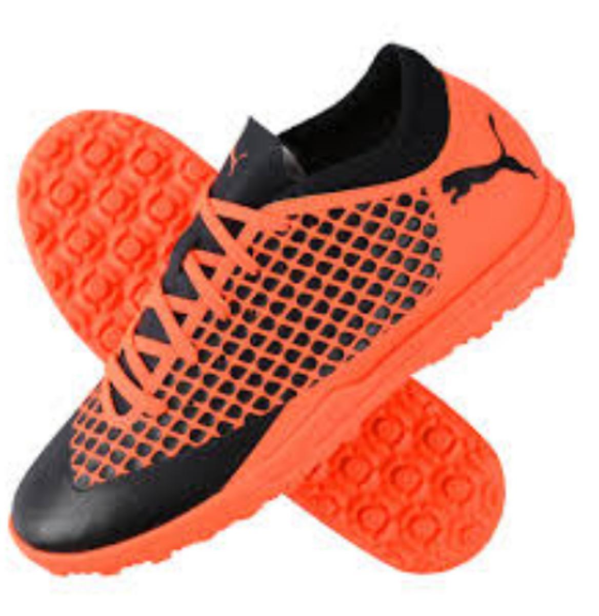 PUMA Future 2.4 TT Jr, Scarpe da Calcio-NERO/ARANCIO