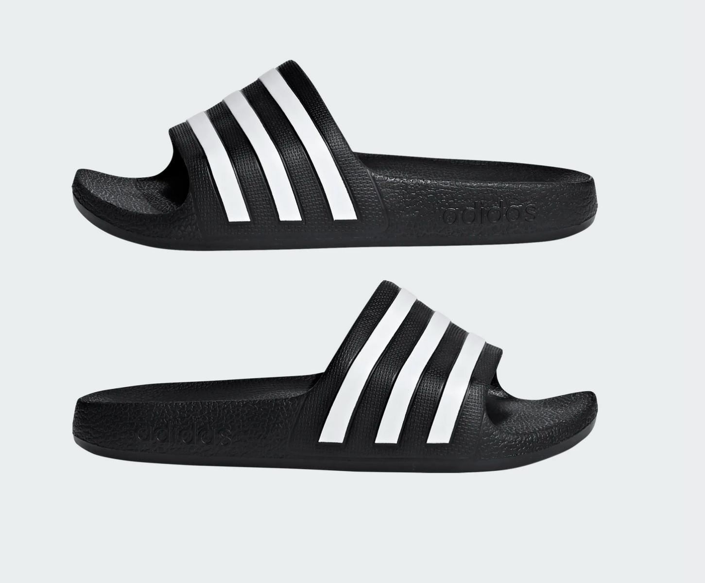 adidas Unisex - Bambini e ragazzi Adilette Aqua CIABATTE Kids-NERO/BIANCO