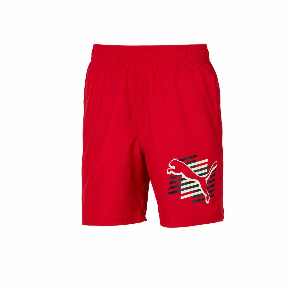 Puma - Ess+ Summer Cat B, Pantaloncini Bambini e Ragazzi-Rosso