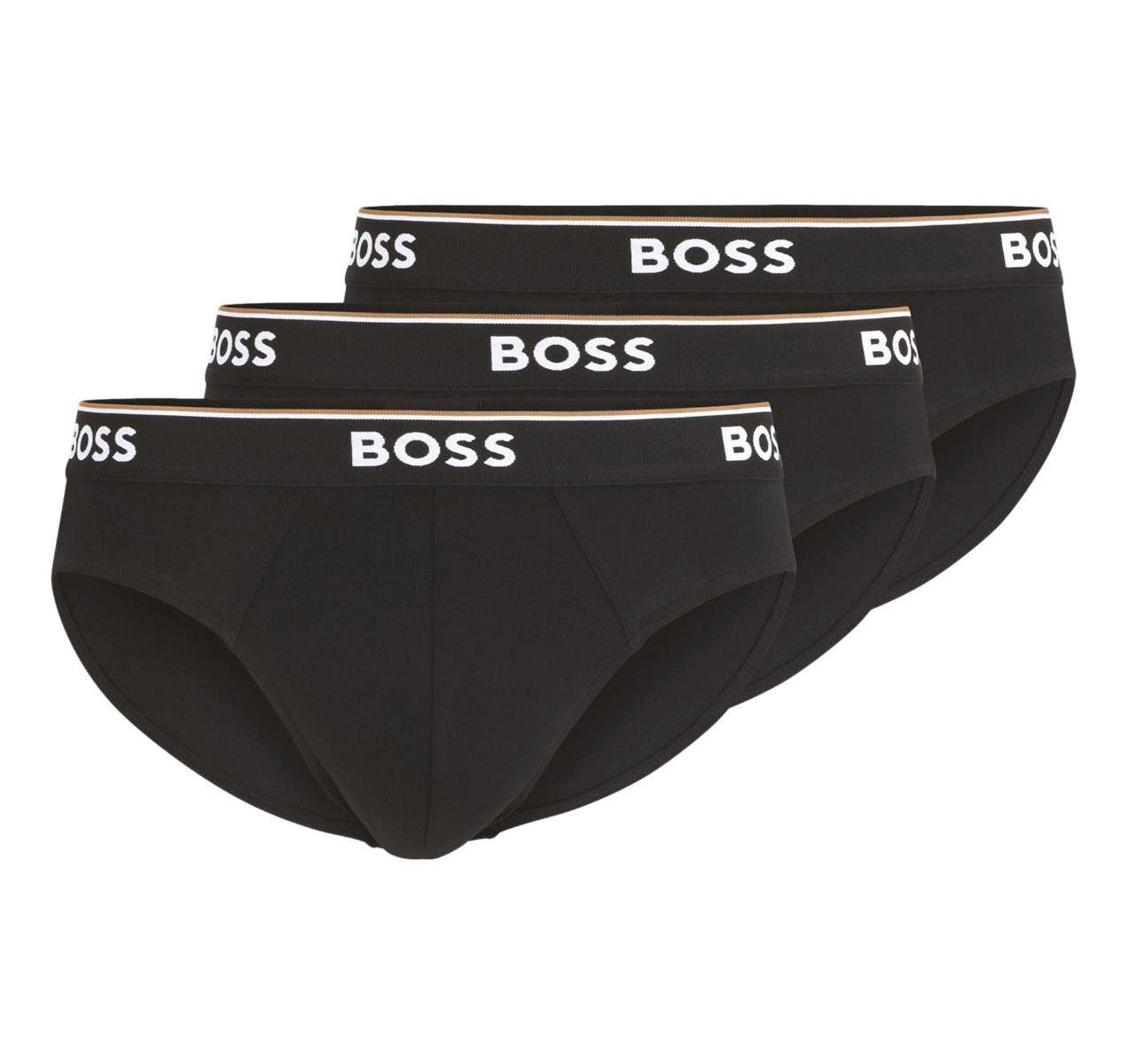 BOSS - BRIEF POWER 3 PACK - Slip - black-Nero