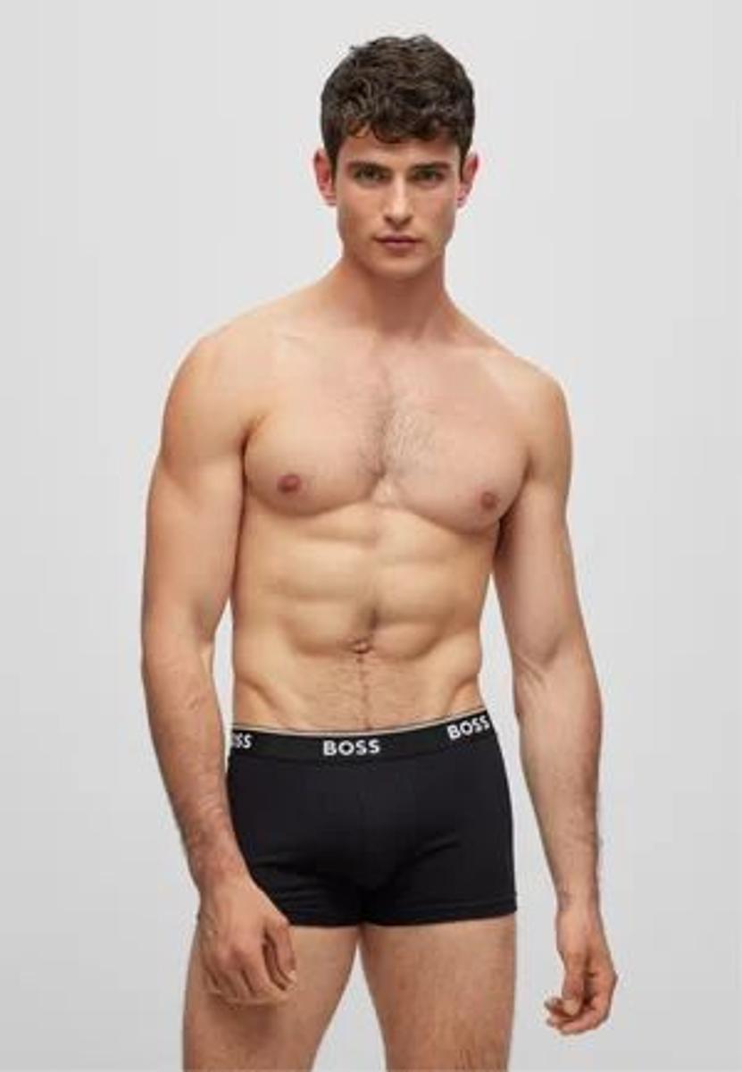 BOSS - TRUNK POWER 3 PACK - Boxer aderenti - black