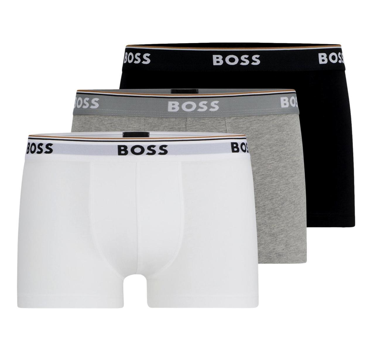 BOSS - TRUNK POWER 3 PACK - Boxer aderenti - black
