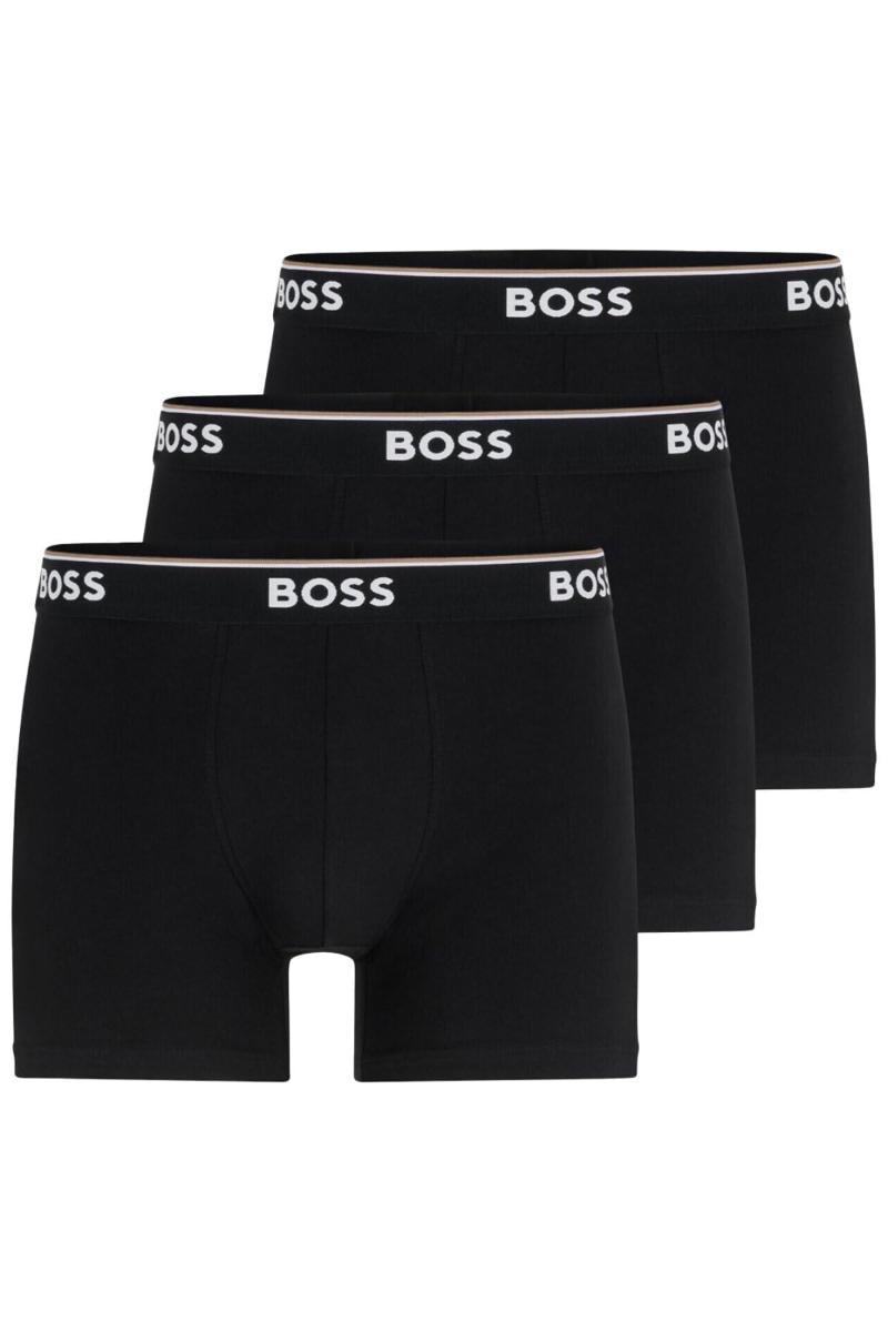 BOSS - POWER 3 PACK - Boxer aderenti lunghi - black