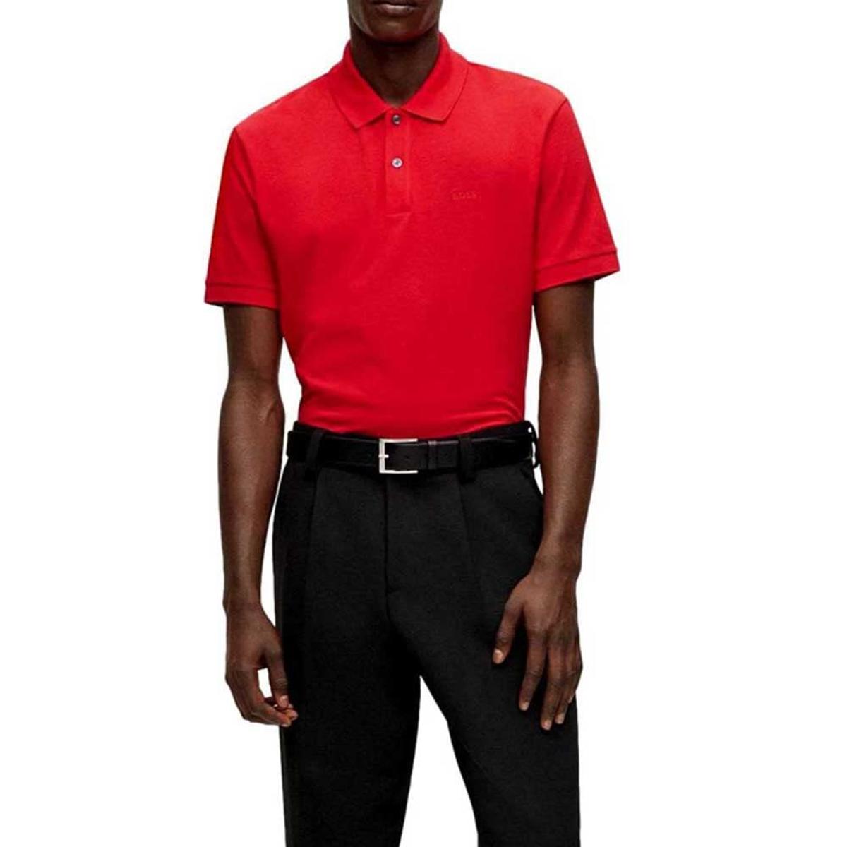 BOSS Polo In Cotone Biologico Con Logo Ricamato