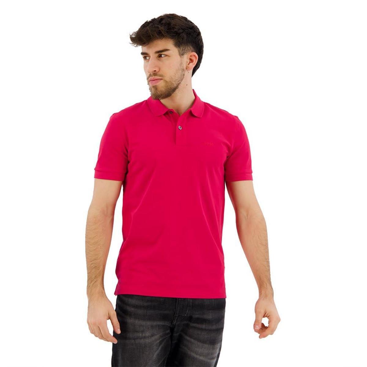 BOSS Pavel Polo Uomo-Rosa