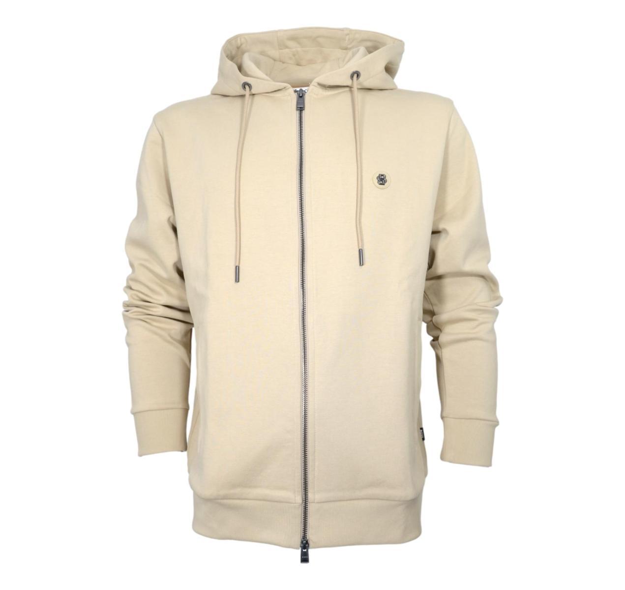 BOSS Felpa Uomo Con Cappuccio C- Spence 01 50520303 Colore Avorio-Multicolore
