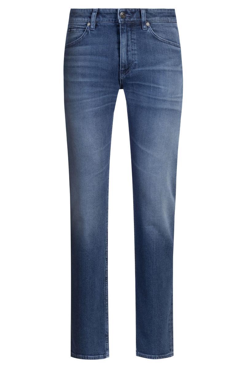 BOSS Jeans da uomo C-Delaware Delaware Slim Fit in comodo denim elasticizzato blu-Blu