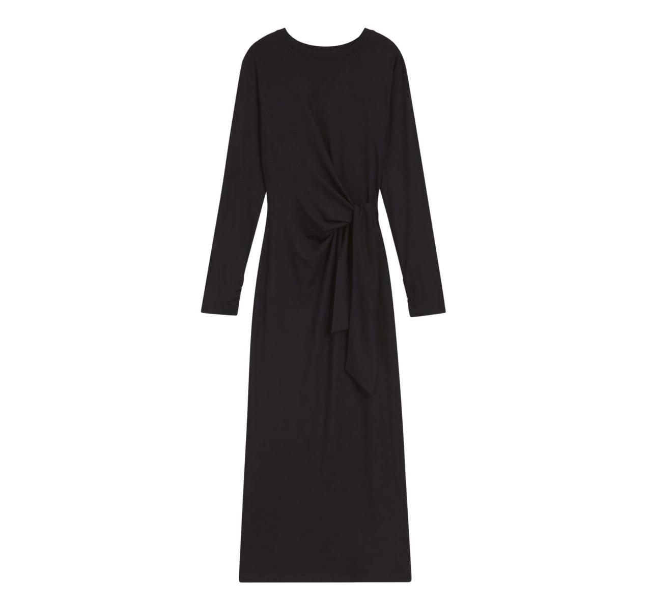 BOSS Vestito Donna In Jersey Elasticizzato Con Vita Annodata C Erlot 50547821 Colore Nero-Nero