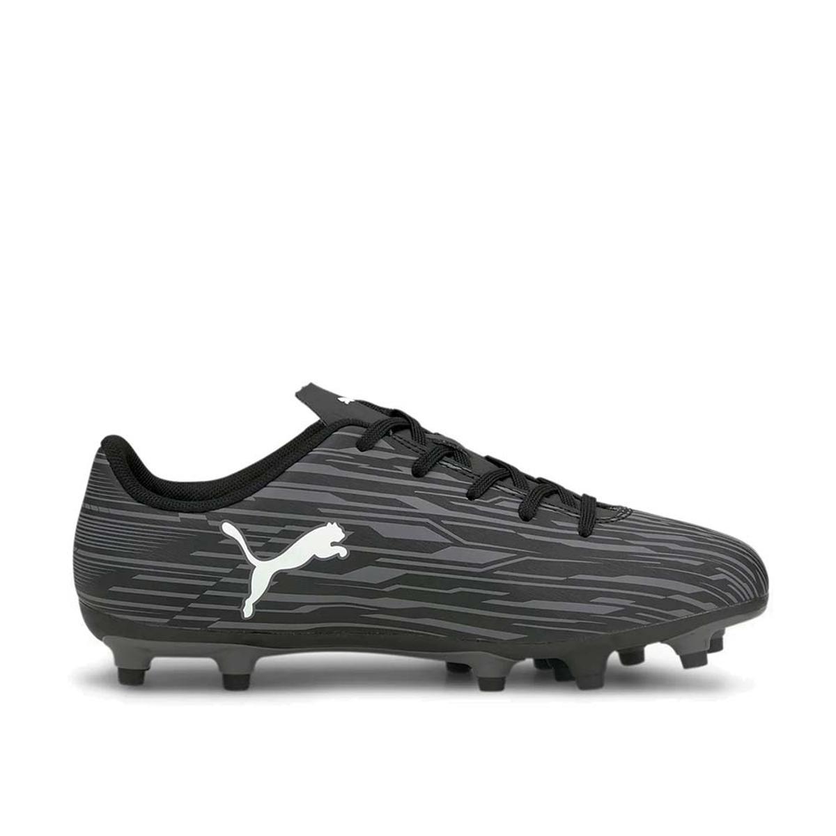 PUMA Rapido III FG/AG Scarpe da calcio Bambini-NERO/BIANCO