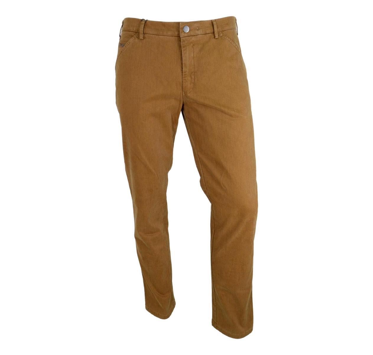 MEYER Pantalone da Uomo Chino Termico in Cotone Invernale Modello Chicago 2-3917/47 Colore Senape-Senape