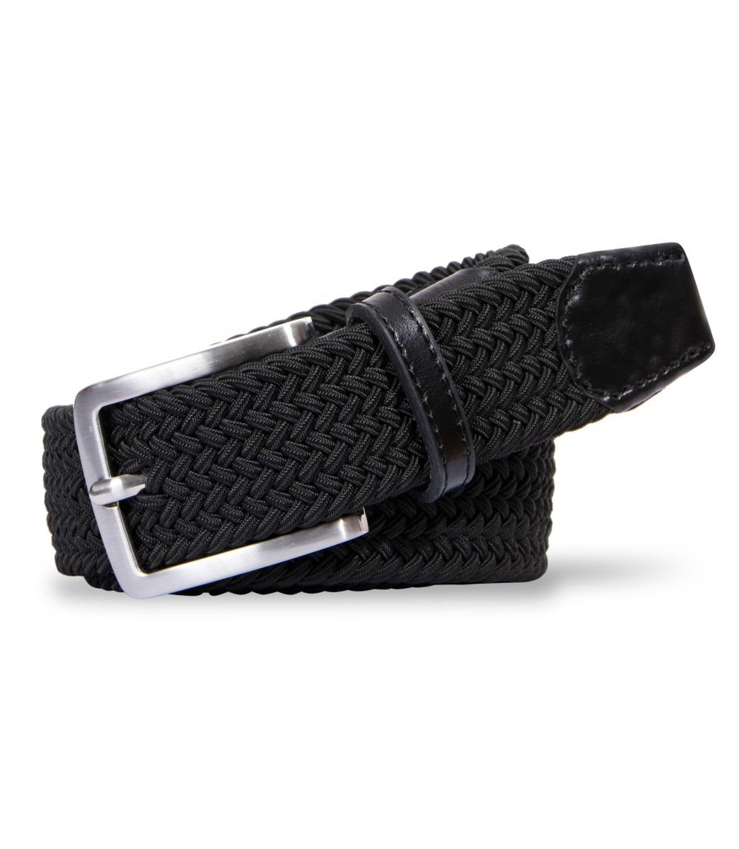 MEYER Cintura elasticizzata in pelle-Nero