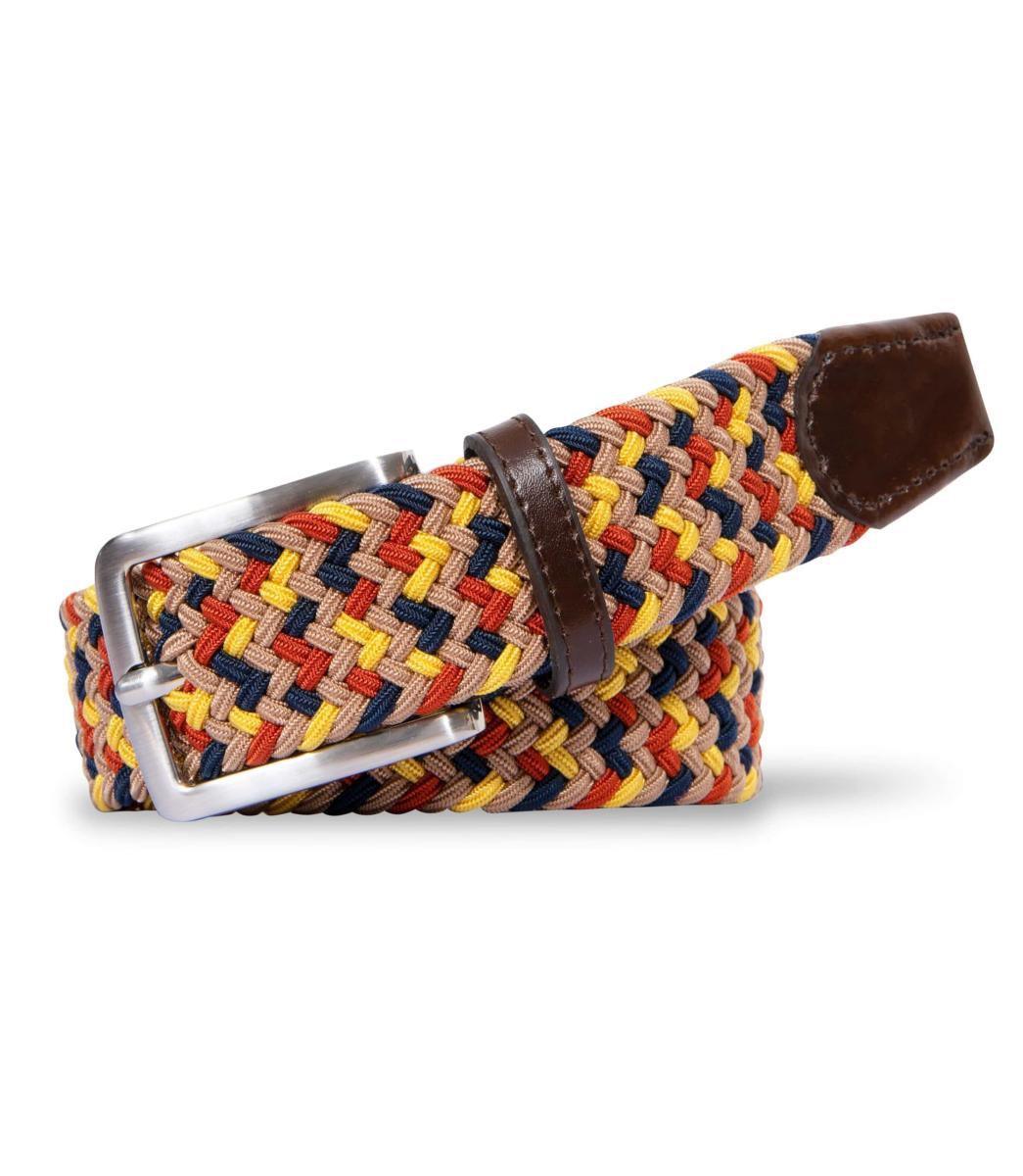 MEYER Cintura elasticizzata in pelle-Marrone