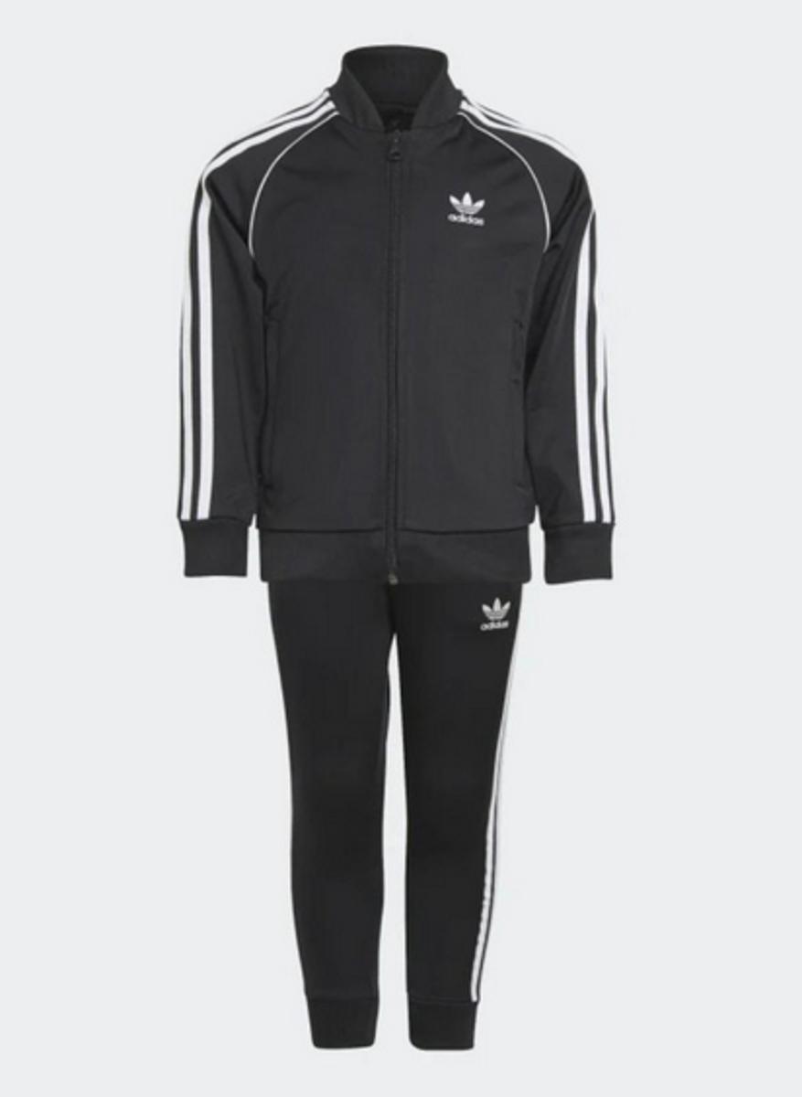 adidas Sst Tracksuit Tuta da ginnastica Unisex - Bambini e ragazzi-Nero