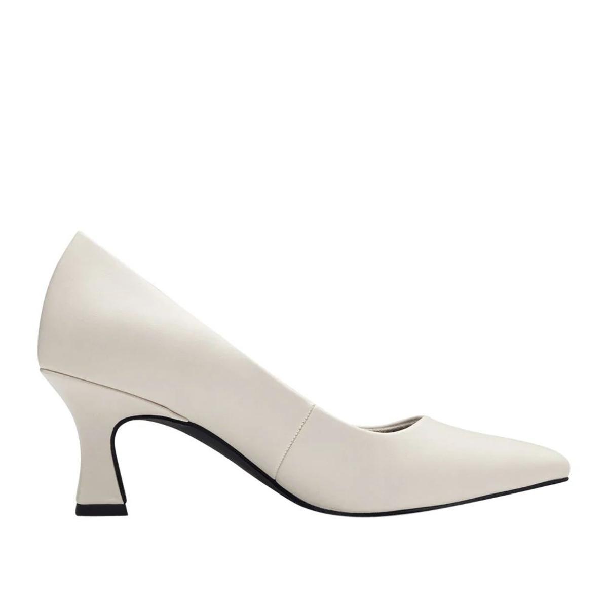 Marco Tozzi Décolleté da Donna con Tacco Largo Vegane-Beige