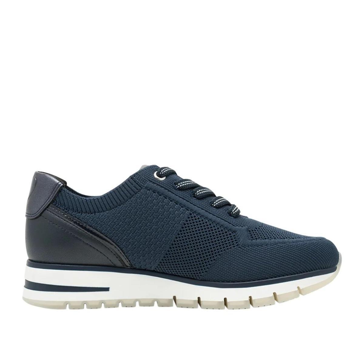 MARCO TOZZI Donna Sneaker Morbida Feel Me Soletta Estraibile Morbida Fodera Interna Vegano Moderno-Blu