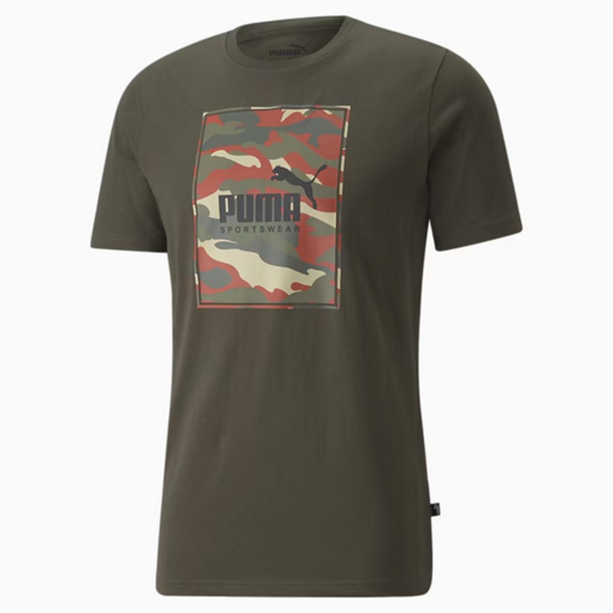 PUMA Box Logo Camo Tee Maglietta Uomo