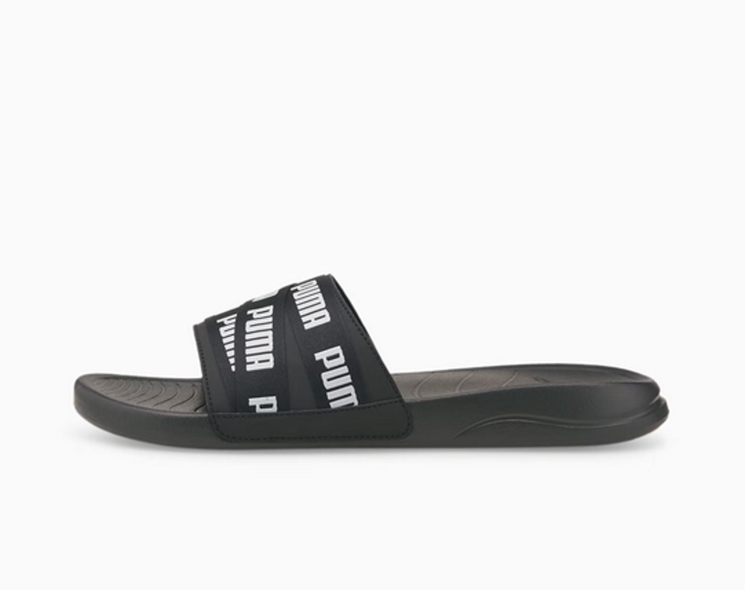 PUMA Popcat 20 Signature, Sandali a Ciabatta Unisex-Adulto-Nero