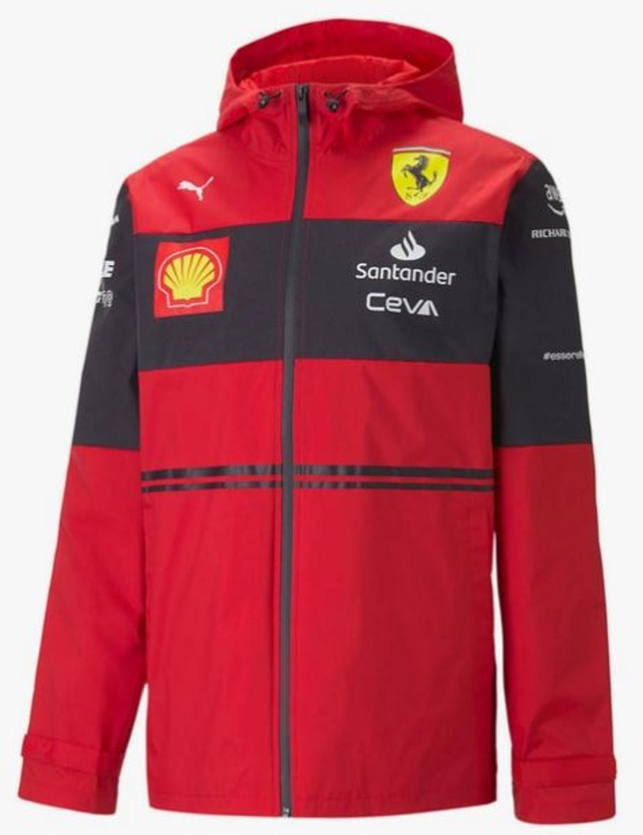 Scuderia Ferrari - Giacca antipioggia Team 2022-ROSSO/NERO