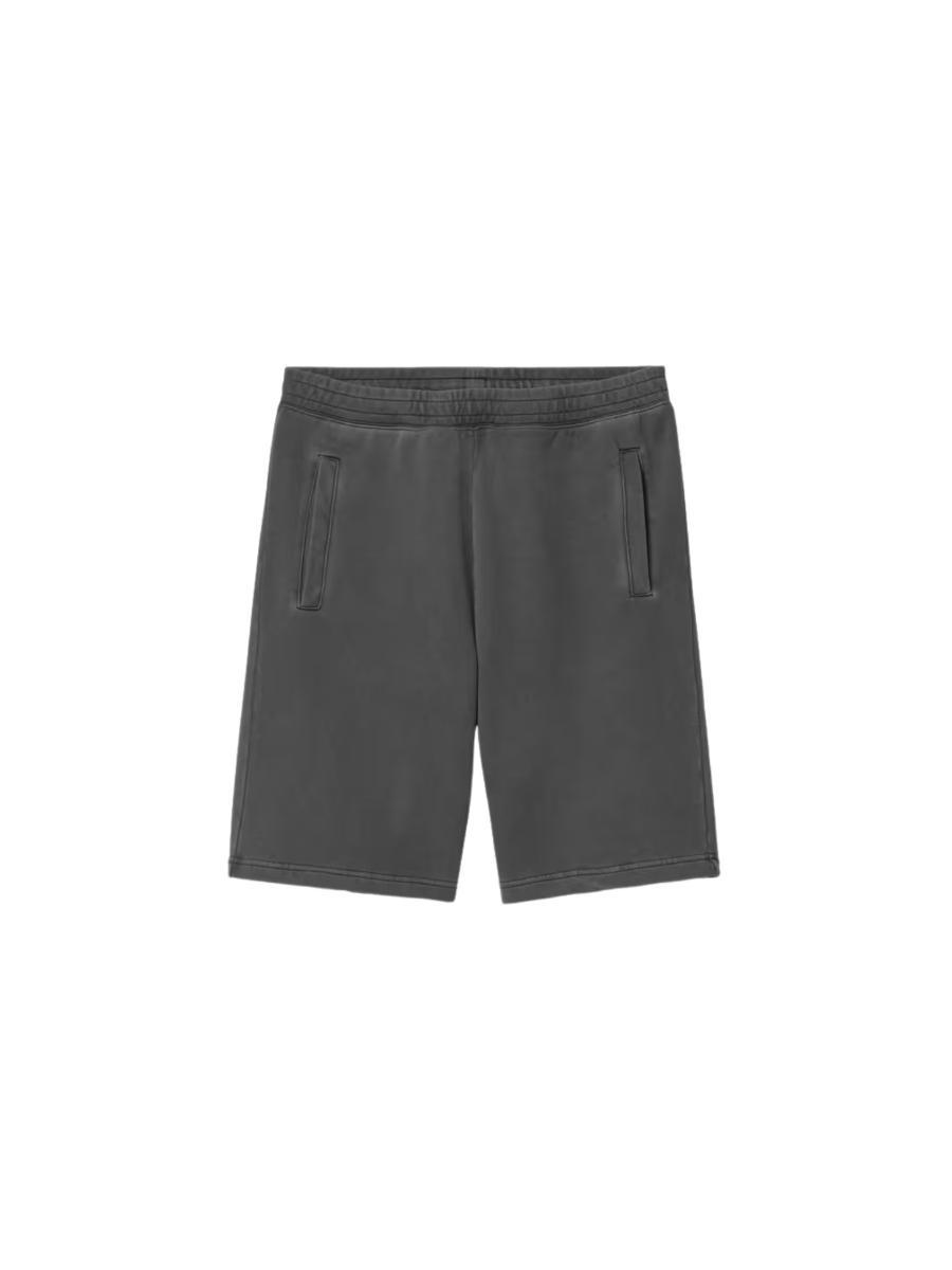 Nelson Sweat Shorts-Black garment dyed