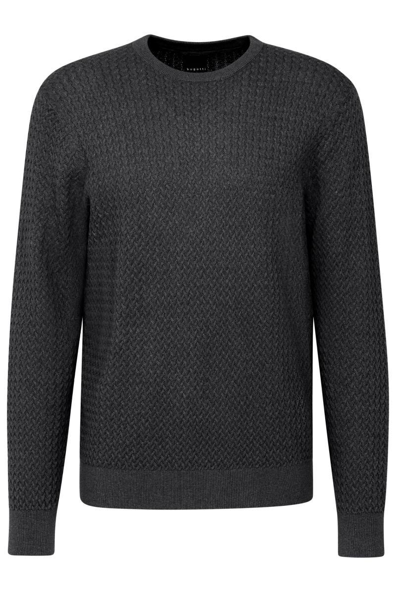 bugatti Maglione Girocollo Uomo-Grigio