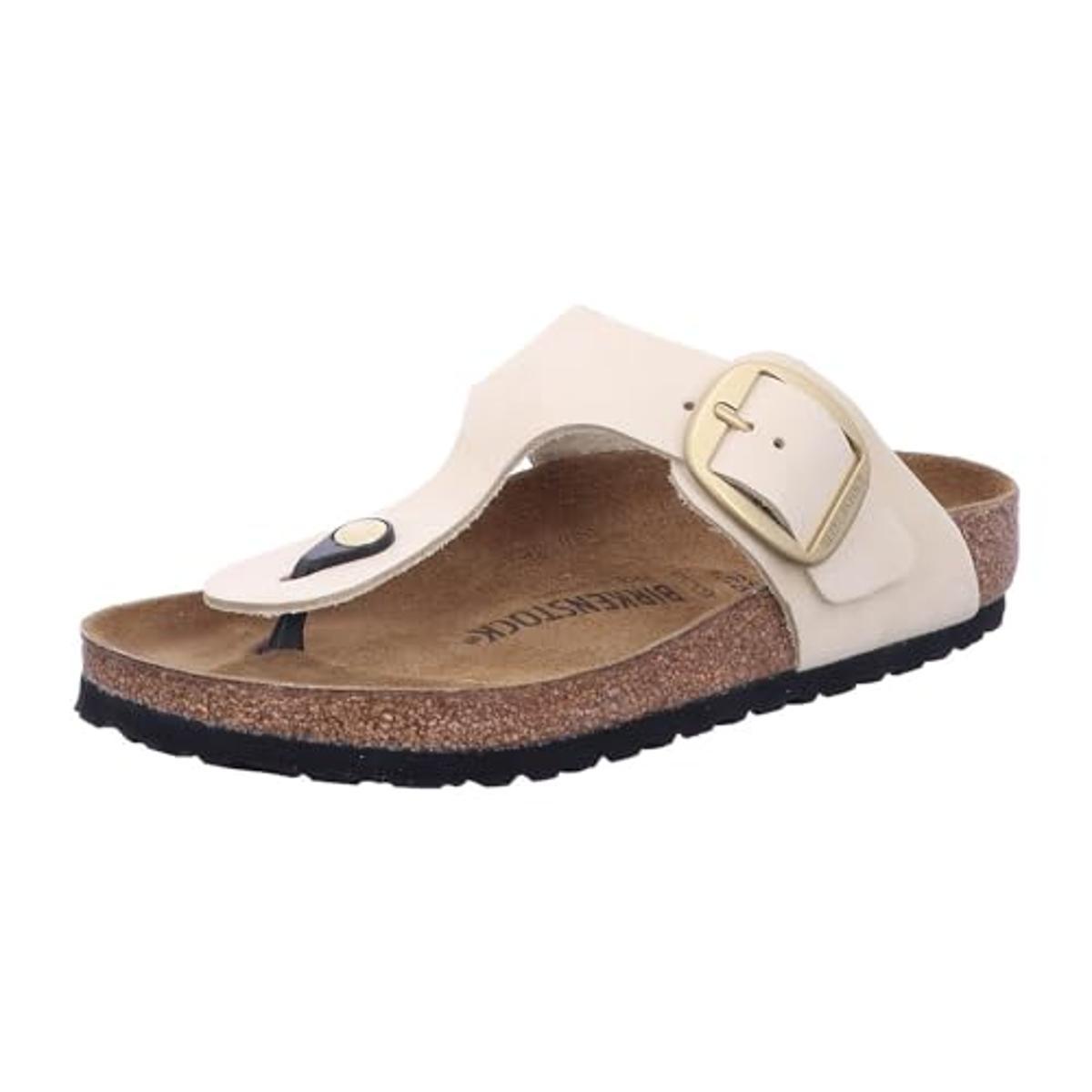 Birkenstock Gizeh Big Buckle Festival Fuchsia, Oiled Leather Rosa-Beige