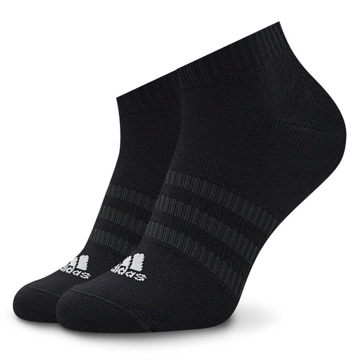 adidas Unisex - Bambini e ragazzi Thin and Light Sportswear Low-Cut Socks 3 Pairs-Nero