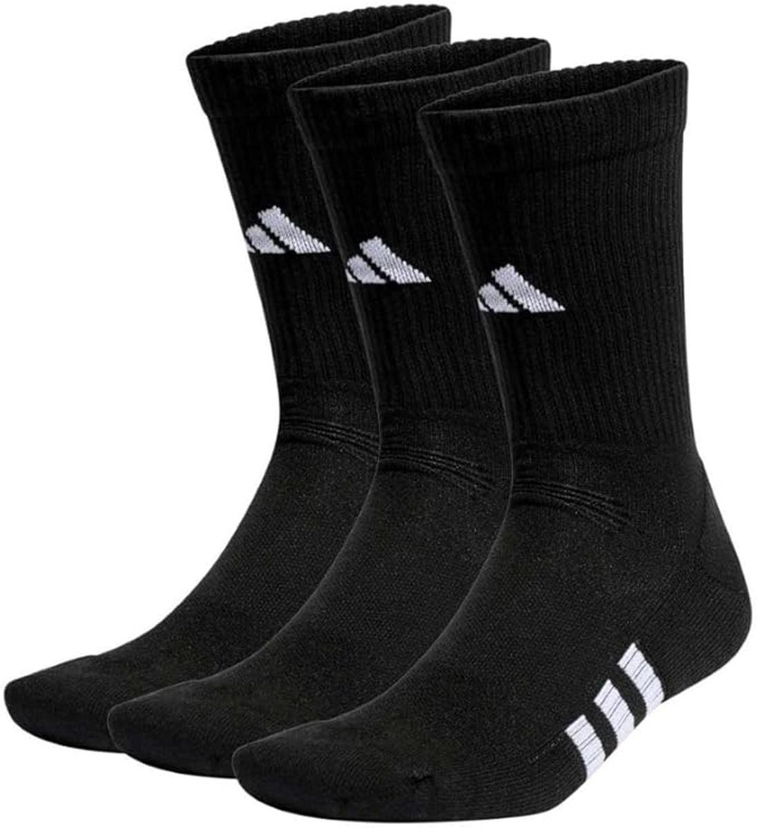 adidas Unisex - Adulto Performance Cushioned Crew Socks 3 Pairs-Nero