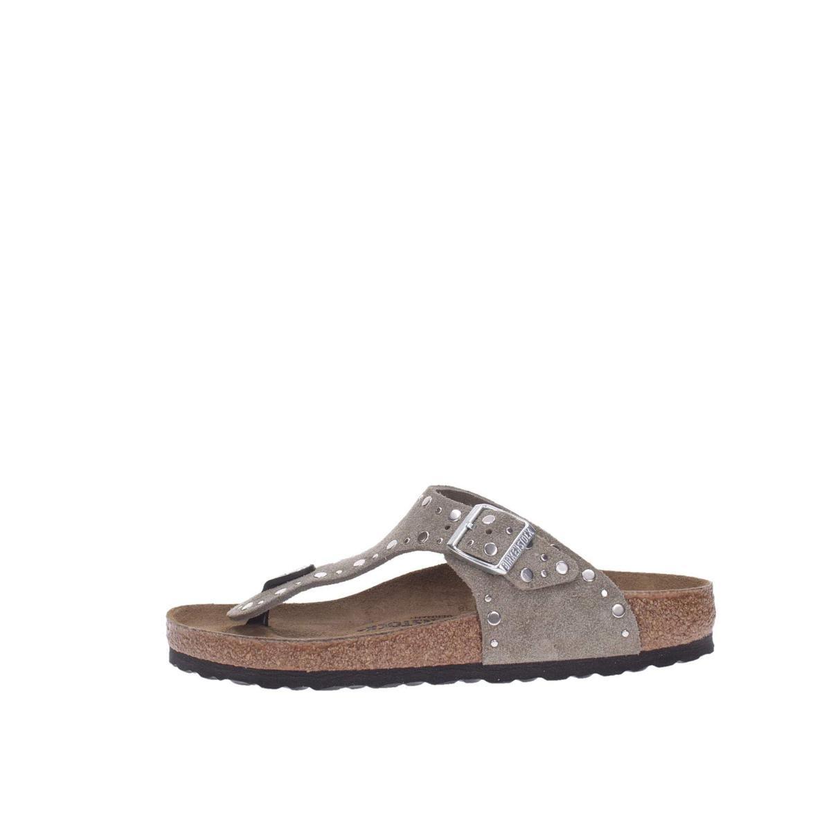 SANDALO INFRADITO GIZEH RIVET - TAUPE-Marrone