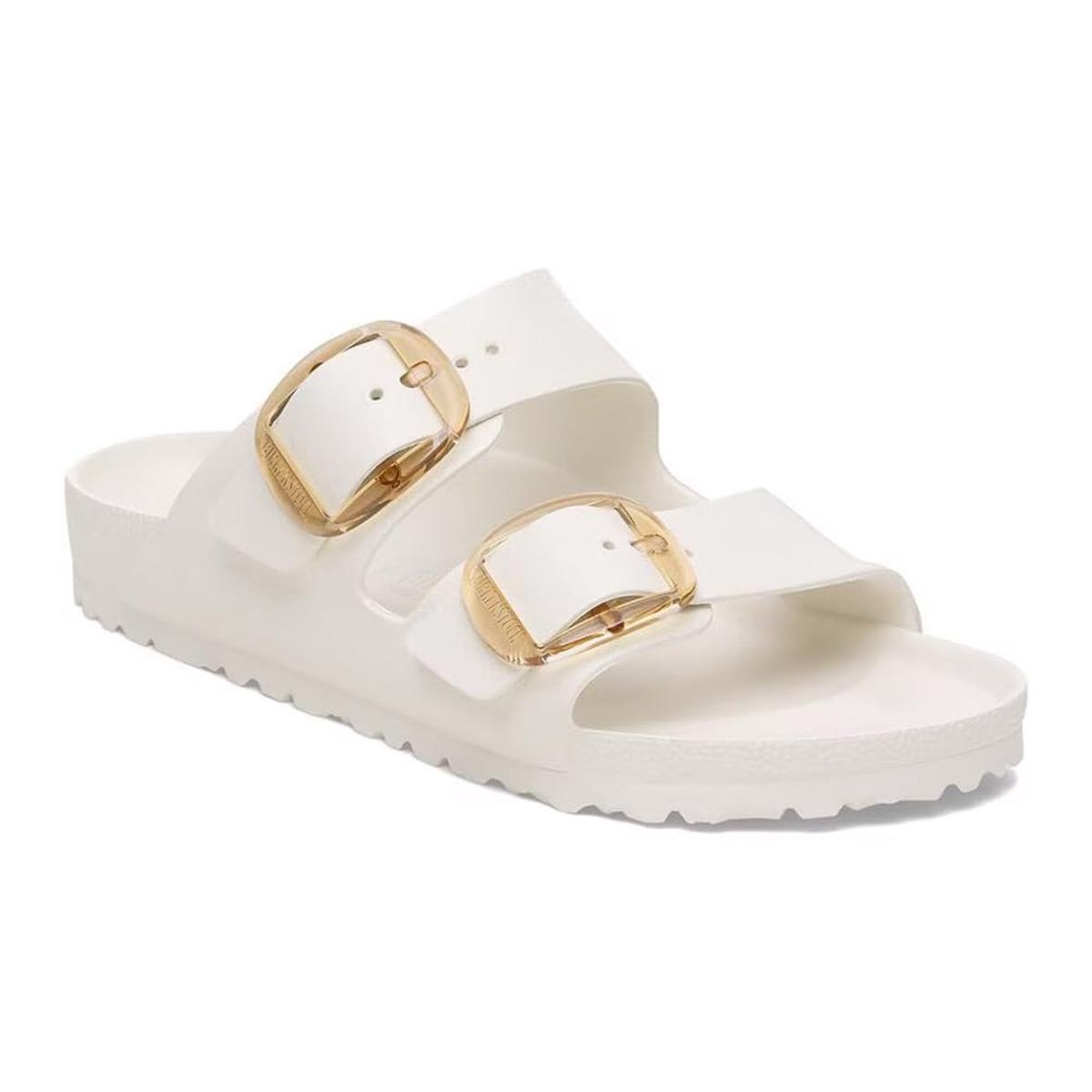 Birkenstock Arizona 1029651-20116 - Zoccoli da donna Big Buckle, colore: Crema-Eggshell