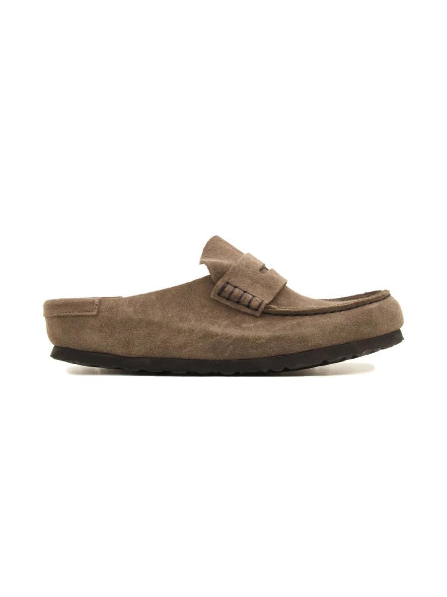 Sabot Naples Wrapped Suede Leather BIRKENSTOCK Unisex - Grigio-Grigio