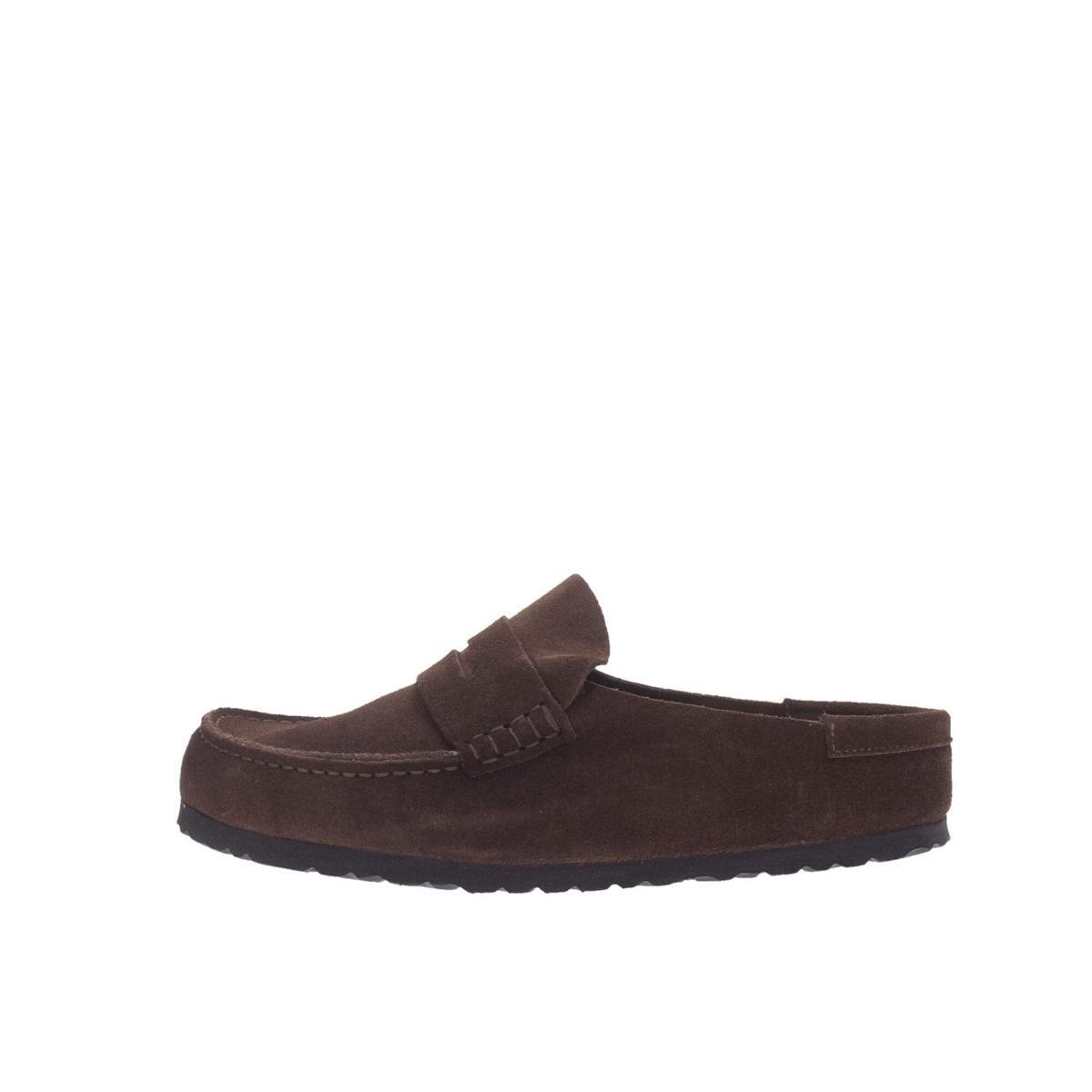 Sabot Naples Wrapped Suede Leather BIRKENSTOCK Unisex - Marrone