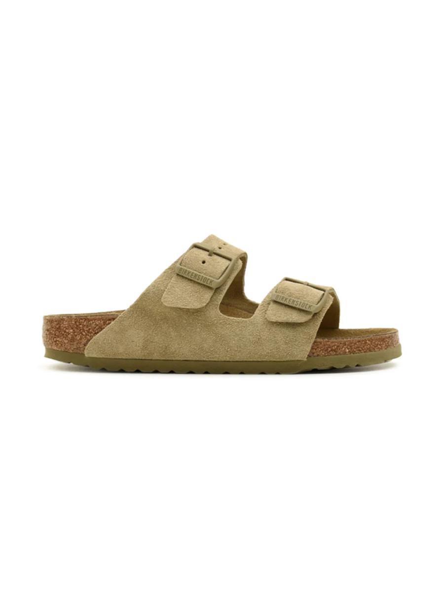 Sandalo Arizona Suede Leather BIRKENSTOCK Unisex-Verde