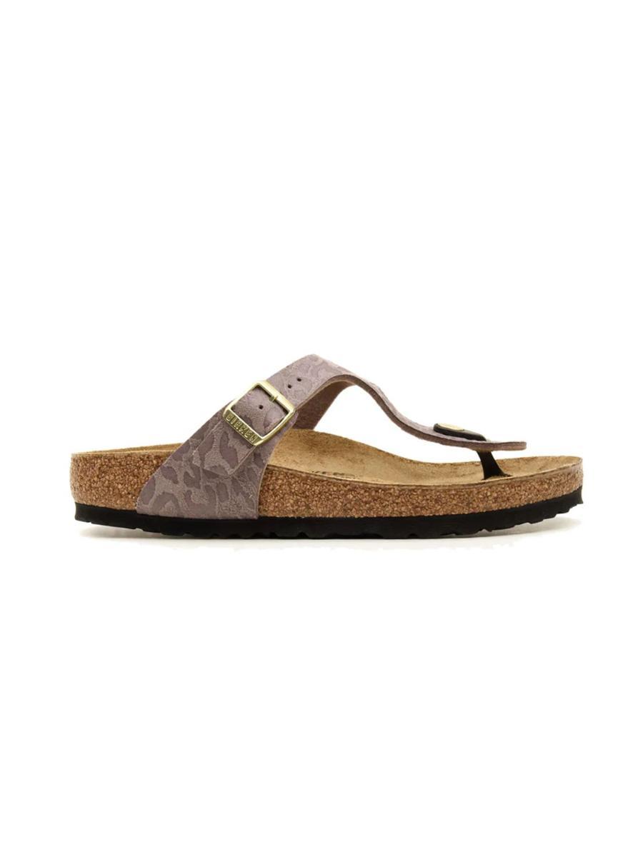Birkenstock Ciabatte Gizeh Synthetics Donna-Marrone