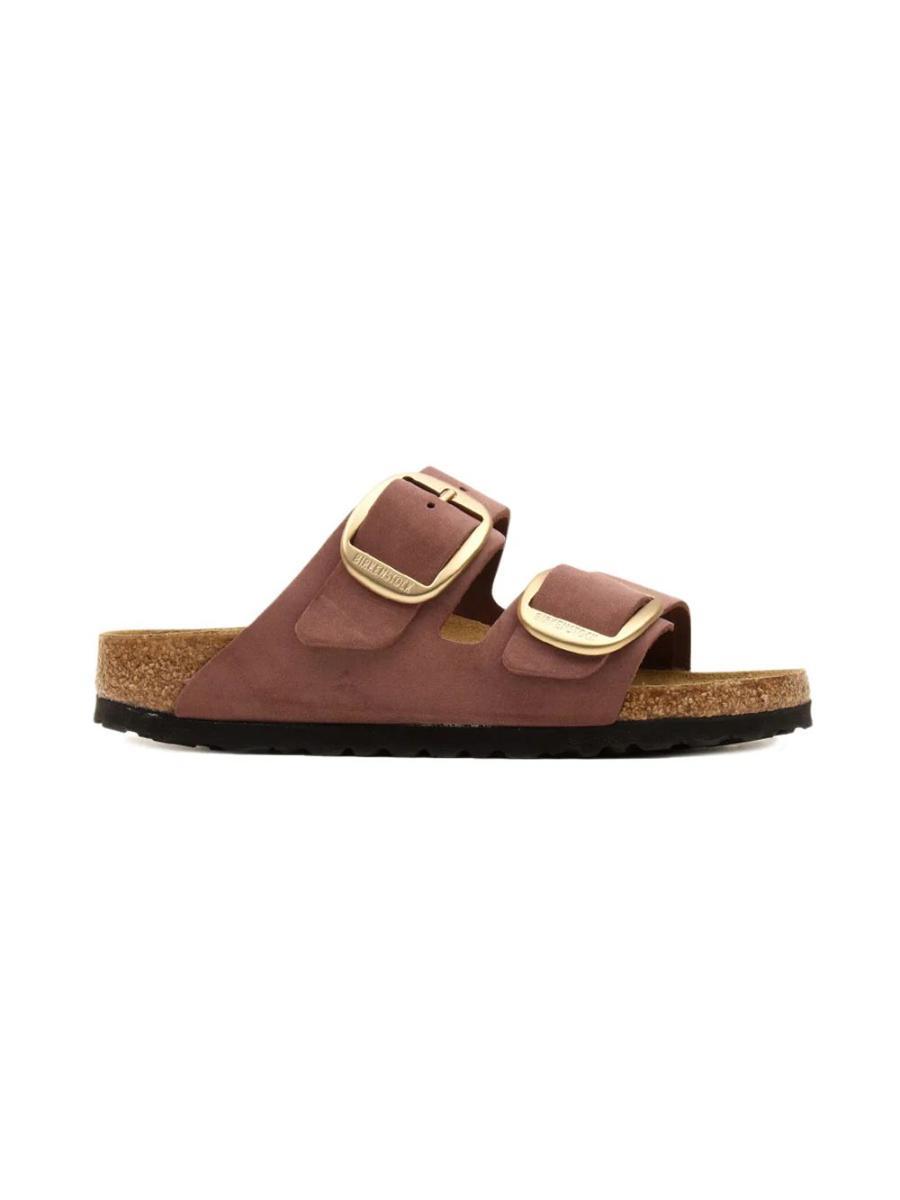 Sandalo Arizona Big Buckle Nubuck Leather BIRKENSTOCK Donna - Pepper
