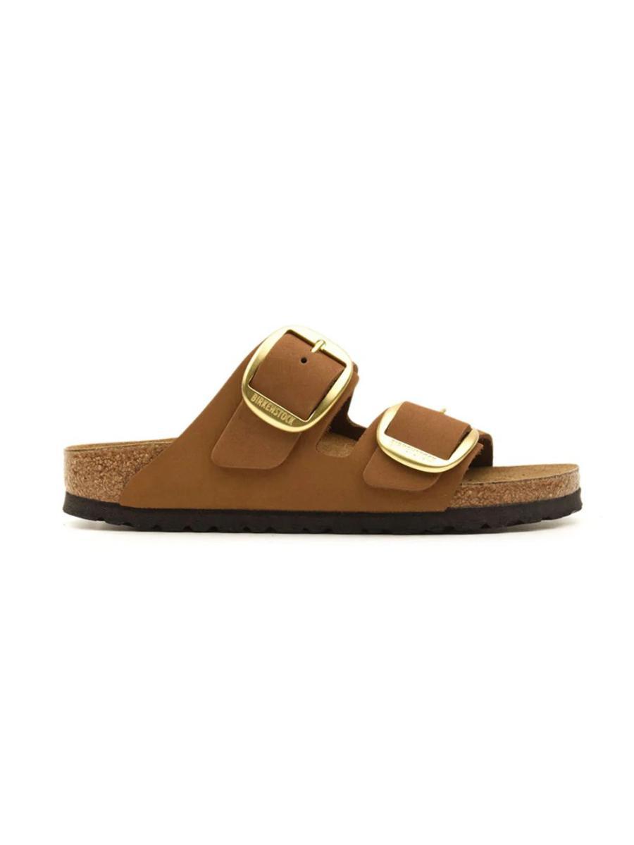 Sandalo Arizona Big Buckle Nubuck Leather BIRKENSTOCK Donna - Marrone-Marrone