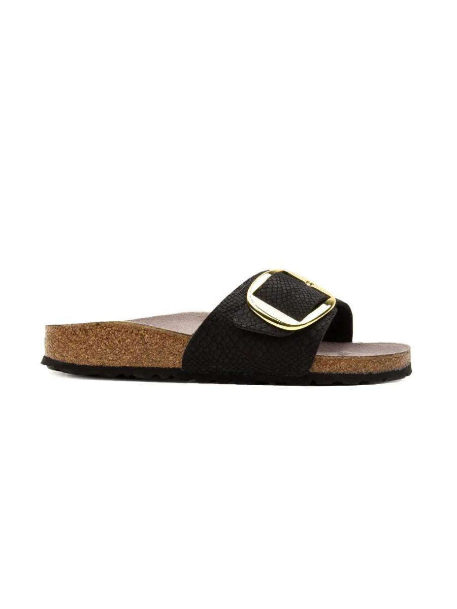 Birkenstock Ciabatte Madrid Bb, Synthetics, Calz.S Donna-Nero
