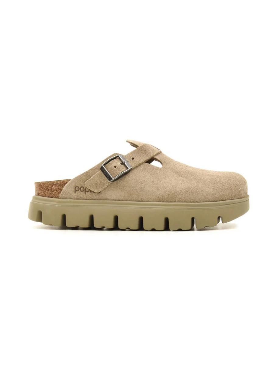 Sabot Boston Chunky Suede Leather BIRKENSTOCK Donna - Grigio-Grigio