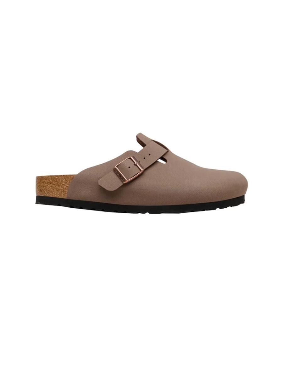 Birkenstock Ciabatte Boston Birkibuc Adulto-Marrone
