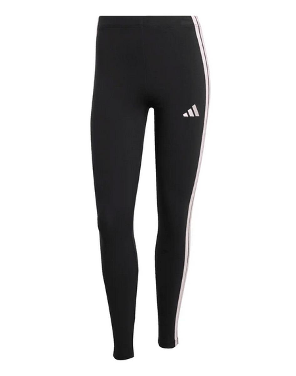 adidas Women Leggings Essentials 3-Stripes Cotton-NERO/ROSA