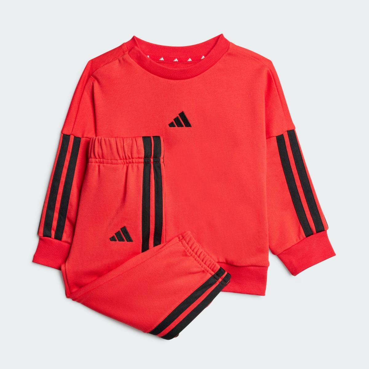 adidas Unisex - Bimbi BIG LOGO ESSENTIALS JOGGER-Rosso