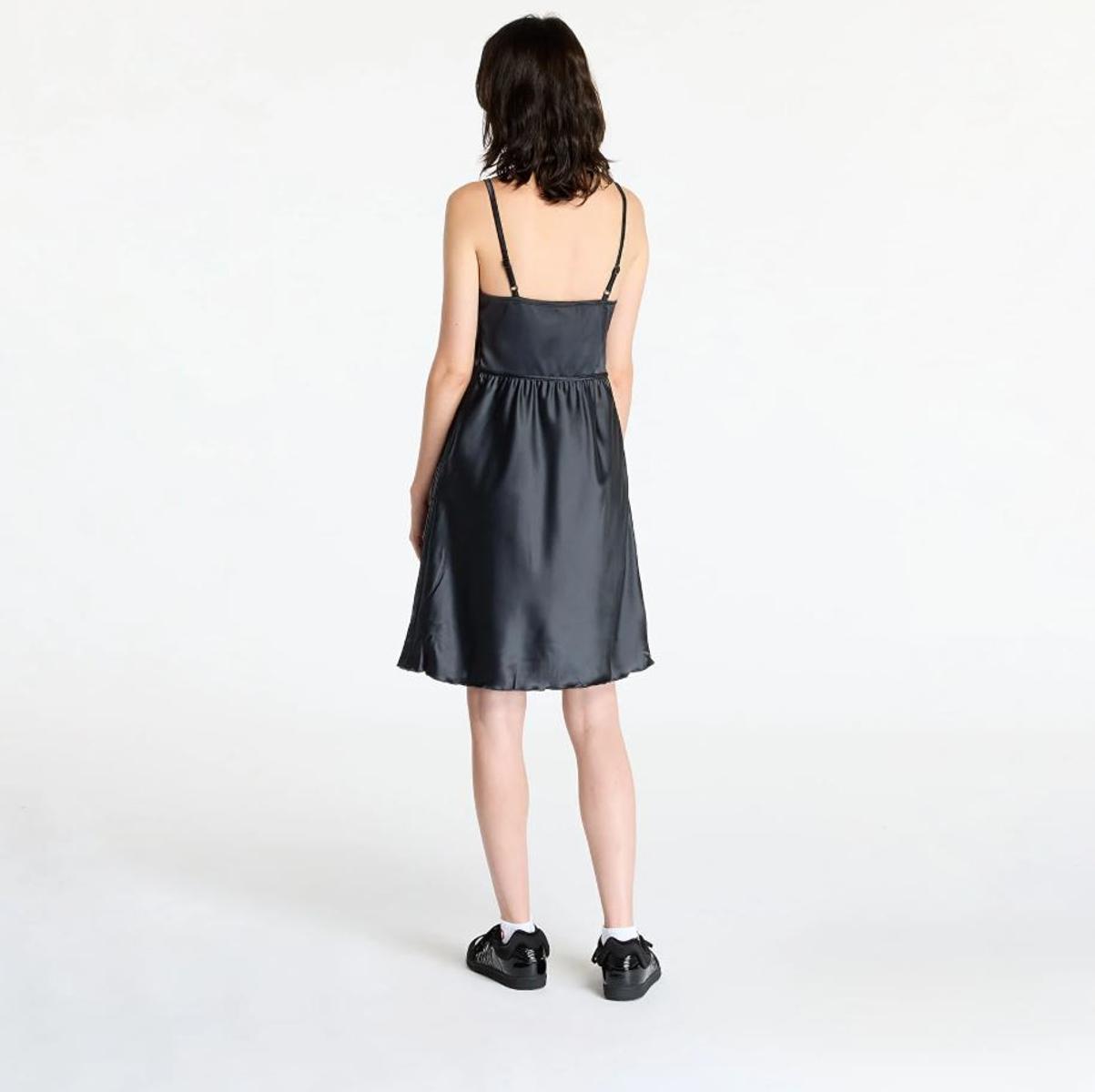 adidas Abito da donna in raso-Nero