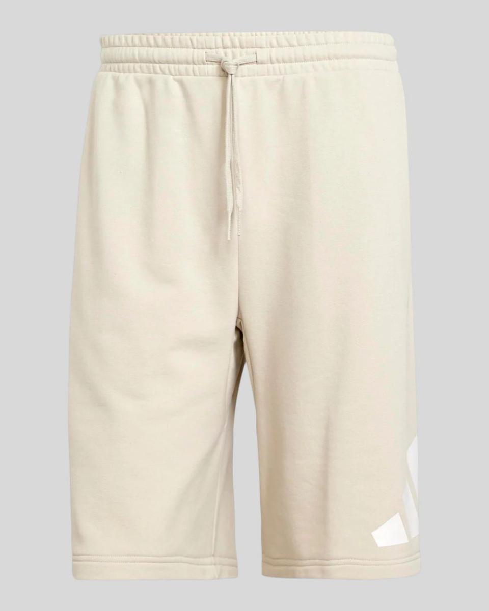 Adidas Uomo Essentials Big Logo French Terry Short-Beige